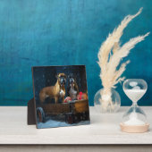 ボクサー雪そりクリスマスデコール フォトプラーク (インサイチュ)