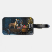 ボクサー雪そりクリスマスデコール ラゲッジタグ (裏面横)