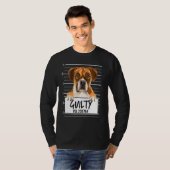 ボクサー顔写真 有罪の犬 Tシャツ (正面フル)