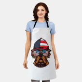 ボクサー7月4日 エプロン (着用した状態)