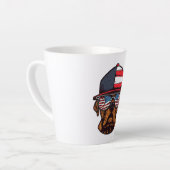 ボクサー7月4日 カフェラテマグ (左アングル)