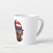 ボクサー7月4日 カフェラテマグ (右アングル)