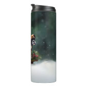 ボクサー・クリスマスの雪の冬 タンブラー (回転右)