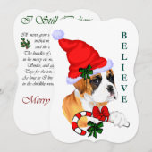 ボクサー クリスマスを信じる シーズンカード (正面/裏面)