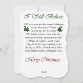 ボクサー クリスマスを信じる シーズンカード (裏面)
