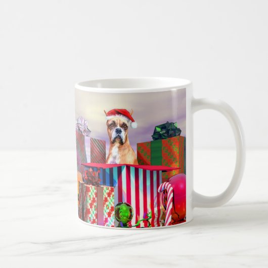 ボクサー・クリスマスサプライズ コーヒーマグカップ (右)