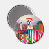 ボクサー・クリスマスサプライズ マグネット (正面/裏面)