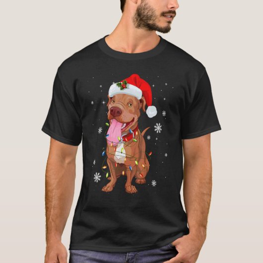 ボクサー クリスマスツリー オーナメント 飾り 犬 イエロー Xmas 1 Tシャツ (正面)