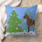 ボクサー・クリスマスフォレスト クッション (ブランケット)