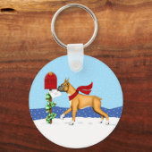ボクサー・クリスマスメール キーホルダー (正面)