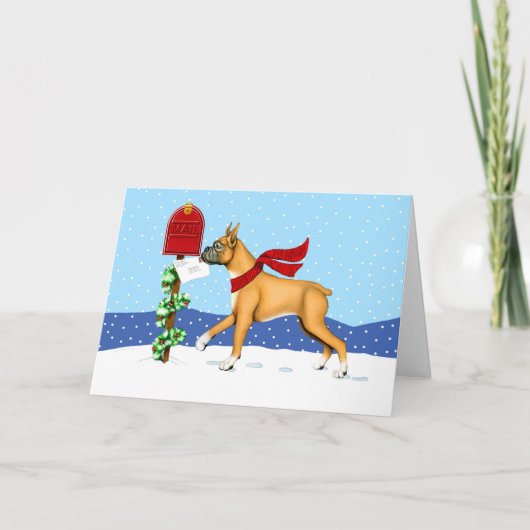 ボクサー・クリスマスメール シーズンカード (正面)