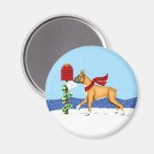 ボクサー・クリスマスメール マグネット (正面/裏面)