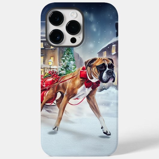 ボクサー クリスマス イベントシーズン Case-Mate iPhoneケース (裏面)