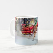 ボクサー クリスマス コーヒーマグカップ (正面左)
