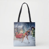 ボクサー クリスマス トートバッグ (正面)