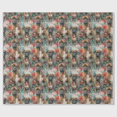 ボクサー・クリスマス ラッピングペーパー (フラット)