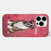 ボクサー・グランジ風ケースメイトiPhoneケース iPhoneケース (裏面横)
