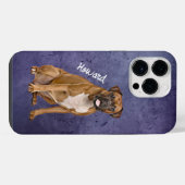 ボクサー・グランジ風ケースメイトiPhoneケース iPhoneケース (裏面横)