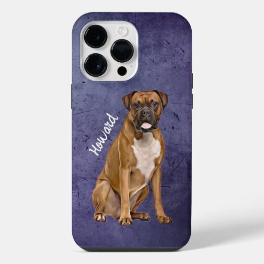 ボクサー・グランジ風ケースメイトiPhoneケース iPhoneケース (裏面)
