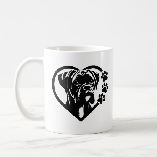 ボクサー コーヒーマグカップ (左)