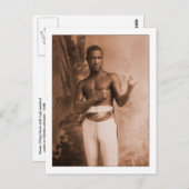 ボクサー チン・フック ヴィンテージ 男性写真 ポストカード (正面/裏面)