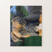 ボクサー・ドッグに近づく ジグソーパズル (縦)