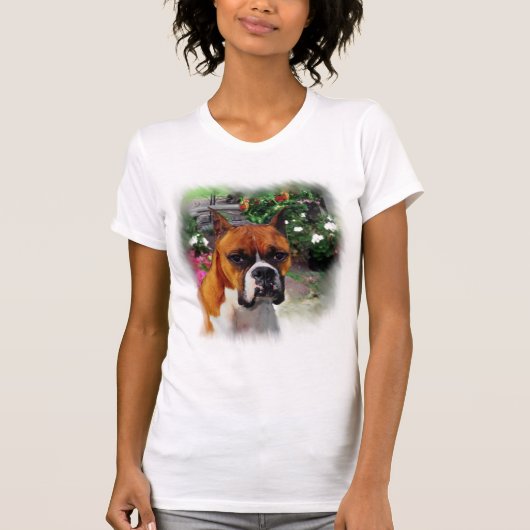 ボクサー・ドッグ・アート・ギフト Tシャツ (正面)
