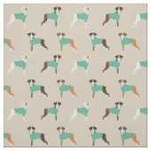 ボクサー・ドッグ・イン・スクラップタン ファブリック (見本)