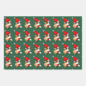 ボクサー・ドッグ・クリスマス ラッピングペーパーシート (正面3)