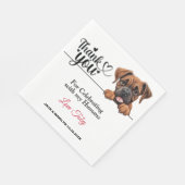 ボクサー・ドッグ スタンダードランチョンナプキン (角)