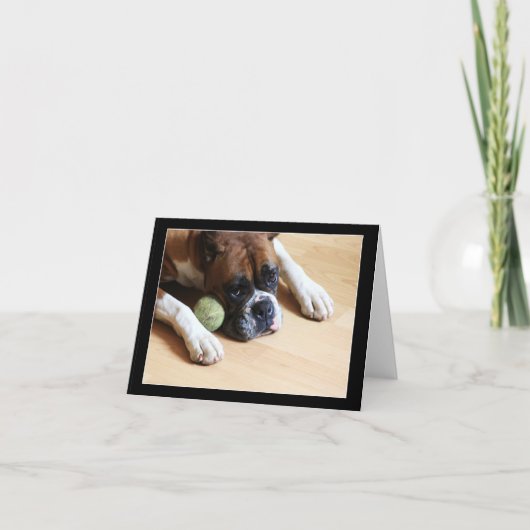 ボクサー・ドッグ・ノーテカード カード (正面)