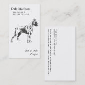 ボクサー・ドッグ・ビジネス 名刺 (正面/裏面)