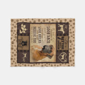 ボクサー·ドッグ·ラブはフリースブランケットの方が良い フリースブランケット (正面(横))