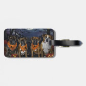 ボクサー・ハロウィン不気味 ラゲッジタグ (裏面横)