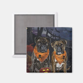 ボクサー ハロウィーン スプーキ マグネット (正面/裏面)