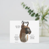 ボクサー（フォーン） 歴史 デザイン ポストカード (スタンド正面)