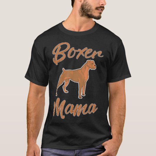 ボクサー・ボクサー・ママ・ボクサー・ドッグのために Tシャツ (正面)