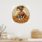 ボクサー・ママ&アップの美女 ポスター (キッチン)