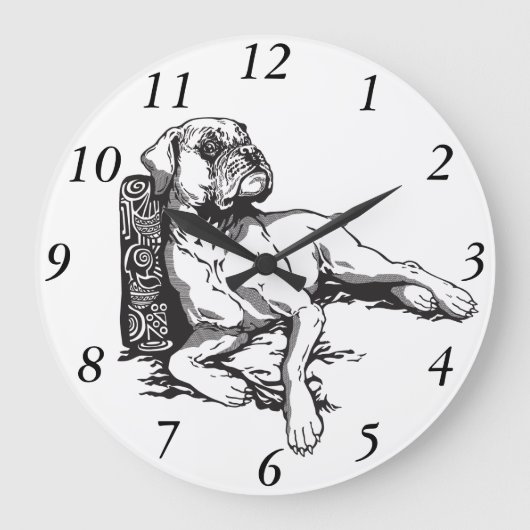 ボクサー ラージ壁時計 (正面)