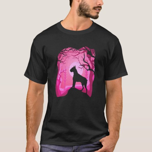 ボクサー レトロ ピンク ボクサーデオ Tシャツ (正面)