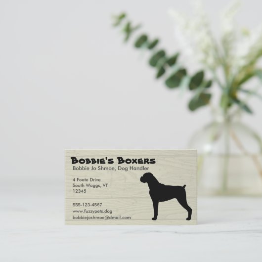 ボクサー 名刺 (スタンド正面)