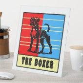 ボクサー – 強い犬 台座サイン (インサイチュ)