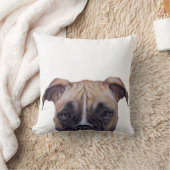 ボクサー、miartによる元の絵画のプリントの後をつけて下さい クッション (ブランケット)