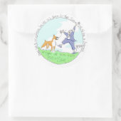 ボクサー – STICKERS ラウンドシール (バッグ)