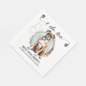 ボクサーIもナプキンと犬の写真 スタンダードランチョンナプキン (角)