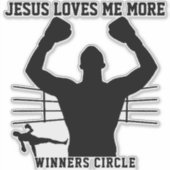 ボクサーJESUS LOVE ME MORE - Winners Circle シール (正面)