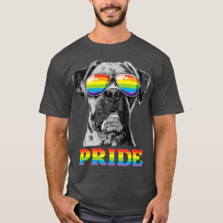 ボクサーLGBTゲイプライド女子男性へ男子ガールズドッグ Tシャツ