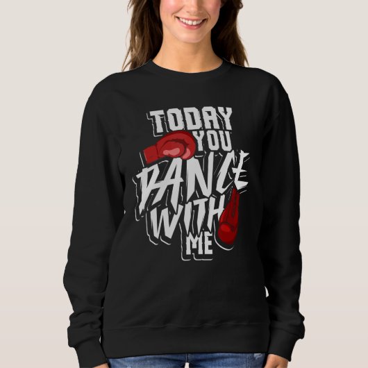 ボクサーT手袋ファイターチャンピオンパンチングバッグリングや輪 スウェットシャツ (正面)