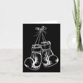 ボクシングおもしろいギフト女子男性へボクサー手袋ボクシン カード (正面)