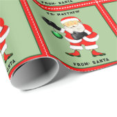 ボクシングおもしろいクリスマスプレゼント ラッピングペーパー (ロールコーナー)